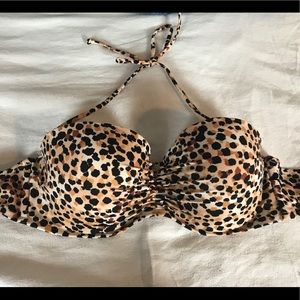 VS cheetah print bikini top